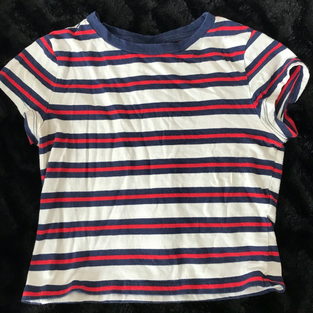 Striped crop top